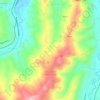Mappa topografica San Leucio del Sannio, altitudine, rilievo