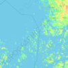Mappa topografica Brändö, altitudine, rilievo