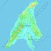 Mappa topografica Pulau Labuan, altitudine, rilievo