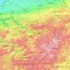 Mappa topografica Hochsauerlandkreis, altitudine, rilievo