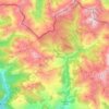 Mappa topografica Gistaín, altitudine, rilievo