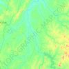 Mappa topografica Peixe, altitudine, rilievo