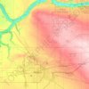 Mappa topografica Boggy Creek, altitudine, rilievo