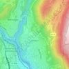 Mappa topografica Confort, altitudine, rilievo