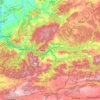 Mappa topografica Karabük, altitudine, rilievo