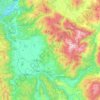 Mappa topografica Velino, altitudine, rilievo