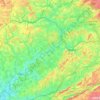 Mappa topografica Vesoul, altitudine, rilievo