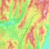 Mappa topografica Scotts Valley, altitudine, rilievo