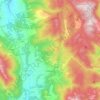 Mappa topografica Cottanello, altitudine, rilievo