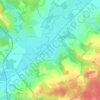 Mappa topografica Froidefontaine, altitudine, rilievo