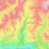 Mappa topografica Torrente Marmore, altitudine, rilievo