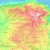 Mappa topografica Daïra Bouzareah, altitudine, rilievo