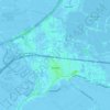 Mappa topografica Gouda, altitudine, rilievo