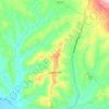 Mappa topografica Gallinaro, altitudine, rilievo
