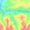 Mappa topografica Traînel, altitudine, rilievo