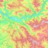 Mappa topografica Seoni, altitudine, rilievo