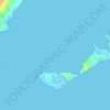 Mappa topografica جزر قرقنة, altitudine, rilievo