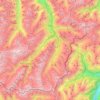 Mappa topografica Sölden, altitudine, rilievo