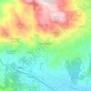 Mappa topografica Macchiagodena, altitudine, rilievo