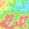 Mappa topografica Águas Mornas, altitudine, rilievo