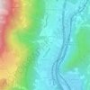 Mappa topografica Bedano, altitudine, rilievo