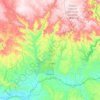 Mappa topografica Montoro, altitudine, rilievo