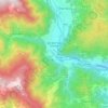 Mappa topografica San Germano Chisone, altitudine, rilievo