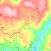Mappa topografica Pietrelcina, altitudine, rilievo