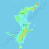 Mappa topografica 湄洲岛, altitudine, rilievo