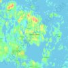 Mappa topografica Fasta Åland, altitudine, rilievo