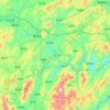 Mappa topografica 清流县, altitudine, rilievo