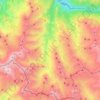 Mappa topografica Valloire, altitudine, rilievo