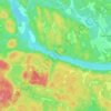 Mappa topografica Corry Lake, altitudine, rilievo