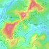 Mappa topografica Genevreuille, altitudine, rilievo