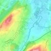 Mappa topografica Les Thioleyres, altitudine, rilievo