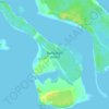 Mappa topografica Rangiwaea Island, altitudine, rilievo