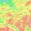 Mappa topografica South Lanarkshire, altitudine, rilievo