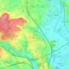 Mappa topografica La Bazoge, altitudine, rilievo