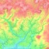 Mappa topografica Callac, altitudine, rilievo