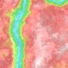 Mappa topografica Les Vignes, altitudine, rilievo