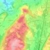 Mappa topografica Brunello, altitudine, rilievo