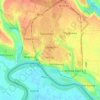 Mappa topografica Izmail, altitudine, rilievo