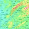 Mappa topografica 浏阳市, altitudine, rilievo