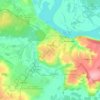 Mappa topografica городское поселение Кстово, altitudine, rilievo
