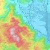 Mappa topografica 城南镇, altitudine, rilievo
