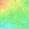 Mappa topografica Delahey, altitudine, rilievo