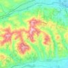 Mappa topografica Castellalto, altitudine, rilievo