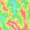 Mappa topografica Rocca de' Giorgi, altitudine, rilievo