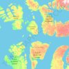 Mappa topografica Nunavut Land Claims Agreement - Resolute Bay Inuit Owned Land, altitudine, rilievo