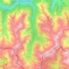 Mappa topografica Neste de Rioumajou, altitudine, rilievo